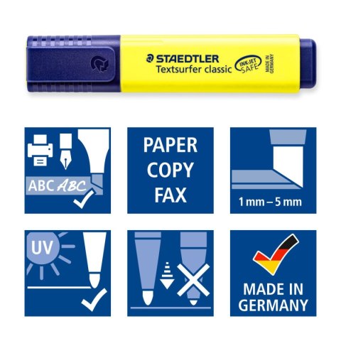 Zakreślacz Textsurfer classic 6 kol. (1 2 4 6 3 5) w etui Staedtler Zakreślacz Textsurfer classic 6 kol. (1 2 4 6 3 5) w etui Staedtler
