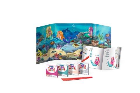 Zestaw FIMO Kids Form&Play Syrenka 4 x 42g + akcesoria Staedtler Zestaw FIMO Kids Form&Play Syrenka 4 x 42g + akcesoria Staedtler