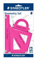 Zestaw kolorowych przyborów do matematyki Staedtler zestaw geometryczny