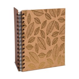 Album na spirali 20x20cm złote liscie 30 ark kremowe 180 g/m2
