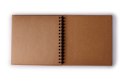 Album na spirali 30x30cm 30 ark brązowe eco 180g/m2