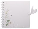 Album na spirali Botanic ze wstążką 20x20cm 30 ark białe 180 g/m2