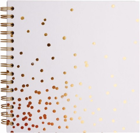 Album na spirali Golden Dots 20x20cm 30 ark kremowe 180 g/m2