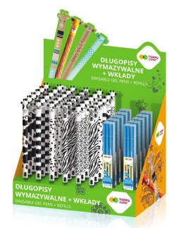 Display Długopis wymazywalny 0.5mm niebieski 36 szt + wkłady 12 etui