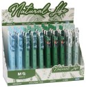 Długopis automatyczny Natural 05mm niebieski 40 szt display MG