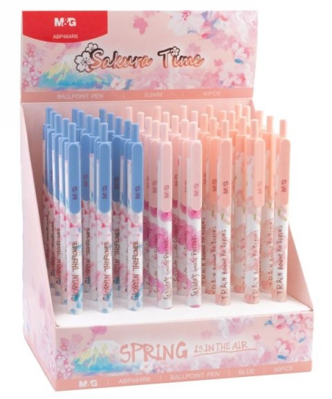 Długopis automatyczny Sakura Spring 05mm niebieski 40szt w displayu MG Długopis automatyczny Sakura Spring 05mm niebieski 40szt w displayu MG