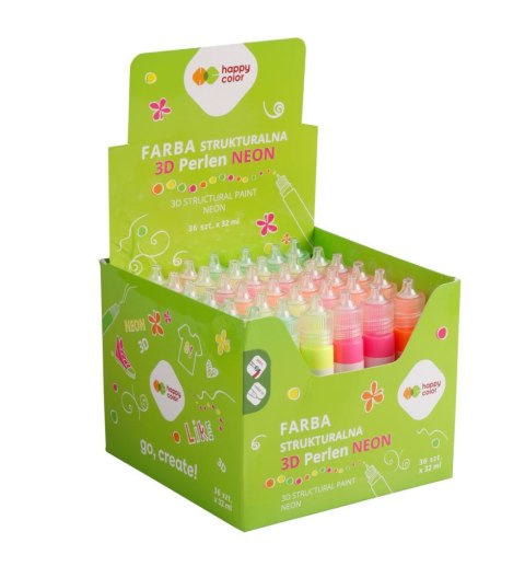 Farba 3D 32ml mix 4 kolorów neon Farba 3D 32ml mix 4 kolorów neon