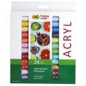 Farba akrylowa zestaw 24 kolorów x 12 ml