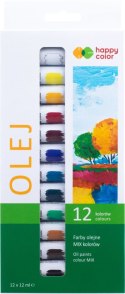 Farba olejna zestaw 12 kolorów x 12 ml