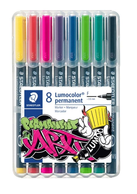 Foliopis Lumocolor ART F wodoodporny 8 kol (1 2 20 6 3 51 5 9) Staedtler Foliopis Lumocolor ART F wodoodporny 8 kol (1 2 20 6 3 51 5 9) Staedtler