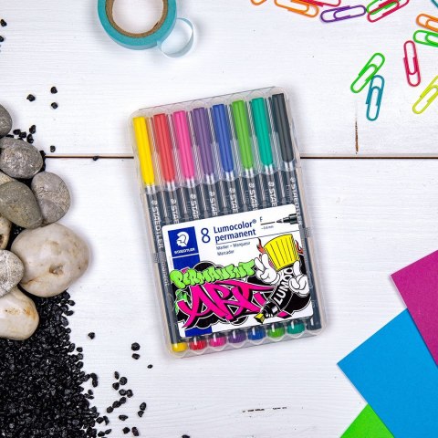 Foliopis Lumocolor ART F wodoodporny 8 kol (1 2 20 6 3 51 5 9) Staedtler Foliopis Lumocolor ART F wodoodporny 8 kol (1 2 20 6 3 51 5 9) Staedtler