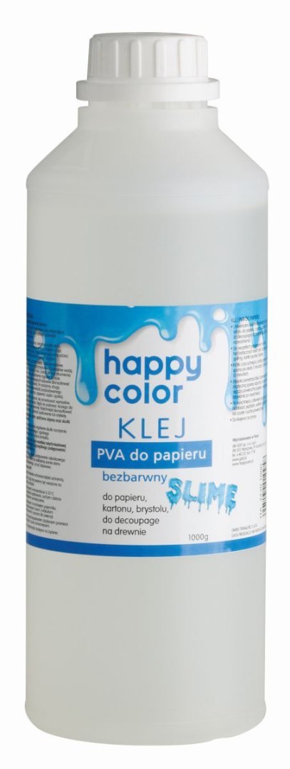 Klej do papieru PVA butelka 1000g Klej do papieru PVA butelka 1000g
