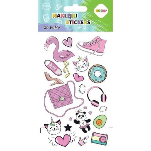Naklejki 3D PUFFY BOX 1-UNI 50 szt 10x20cm Naklejki 3D PUFFY BOX 1-UNI 50 szt 10x20cm