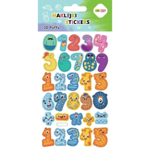 Naklejki 3D PUFFY BOX 2-KIDS 50 szt 10x20cm Naklejki 3D PUFFY BOX 2-KIDS 50 szt 10x20cm