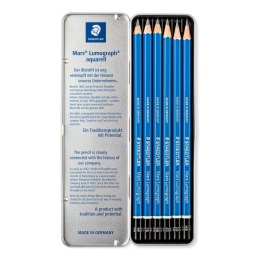 Ołówek Mars Lumograph sześciokątny 6 szt tw. 8B 7B 6B 4B 2B B Staedtler