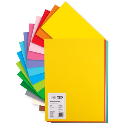 Papier kolorowy 80 g/m2 A4 200 ark. 14 kolorów