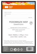 Podobrazie bawełniane 40x60 impregnowane czarne tablica malarska MDF 4mm