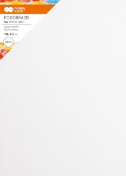 Podobrazie bawełniane 50x70 impregnowane białe tablica malarska MDF 4mm