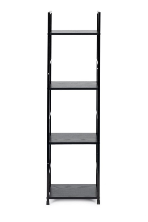Regał drewniany nowoczesny metalowa rama LOFT 4 półki czarny ModernHome Regał drewniany nowoczesny metalowa rama LOFT 4 półki czarny ModernHome
