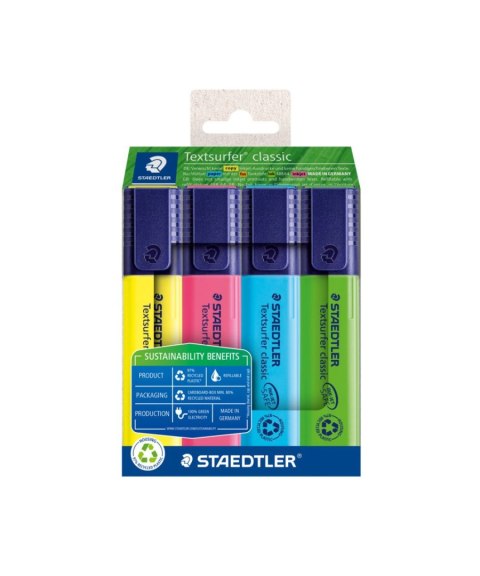 Zakreślacz Textsurfer classic Eco line 4 kol. (1 23 3 5) Staedtler Zakreślacz Textsurfer classic Eco line 4 kol. (1 23 3 5) Staedtler