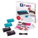 Zestaw FIMO effect leather Etui 4 kostki 25g + akcesoria Staedtler