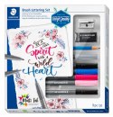 Zestaw do Brush 6 pisaków multi ink ołówek gumka temperówka Staedtler
