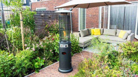 Ogrzewacz parasol gazowy grzejnik 13 kW szklany na ogród patio reduktor wąż pokrowiec MultiGarden Ogrzewacz parasol gazowy grzejnik 13 kW szklany na ogród patio reduktor wąż pokrowiec MultiGarden