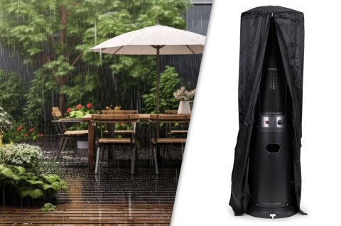 Ogrzewacz parasol gazowy grzejnik 13 kW szklany na ogród patio reduktor wąż pokrowiec MultiGarden Ogrzewacz parasol gazowy grzejnik 13 kW szklany na ogród patio reduktor wąż pokrowiec MultiGarden