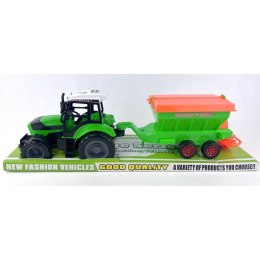 TRAKTOR Z PRZYCZEPĄ POD KLOSZEM
