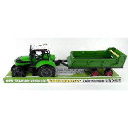 TRAKTOR Z PRZYCZEPĄ POD KLOSZEM