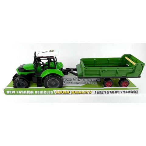 TRAKTOR Z PRZYCZEPĄ POD KLOSZEM TRAKTOR Z PRZYCZEPĄ POD KLOSZEM