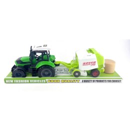 TRAKTOR Z PRZYCZEPĄ POD KLOSZEM