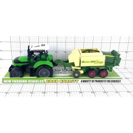 TRAKTOR Z PRZYCZEPĄ POD KLOSZEM
