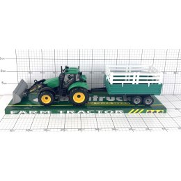 TRAKTOR Z PRZYCZEPĄ POD KLOSZEM