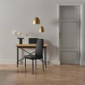 Zestaw krzeseł do jadalni salonu z ekoskóry 4 szt. wysokie oparcie - czarne ModernHome