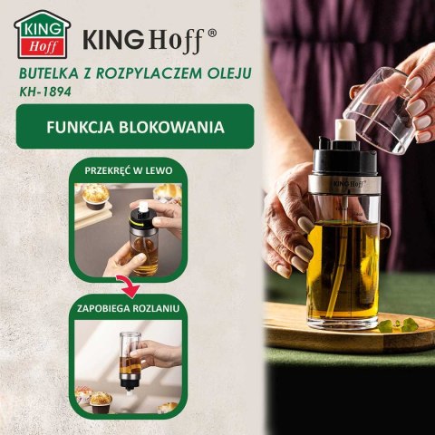 BUTELKA SPRYSKIWACZ DO OCTU I OLIWY KINGHOFF KH-1894 BUTELKA SPRYSKIWACZ DO OCTU I OLIWY KINGHOFF KH-1894