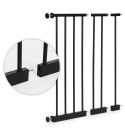Bramka barierka zabezpieczająca 74-100 cm na schody i drzwi metal drewno dodatkowe panele