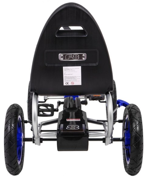 Gokart Full Ahead AIR na pedały dla dzieci 3+ Niebieski + Regulacja siedziska + Pompowane koła + Hamulec ręczny Gokart Full Ahead AIR na pedały dla dzieci 3+ Niebieski + Regulacja siedziska + Pompowane koła + Hamulec ręczny