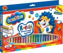 Kredki BAMBINO w oprawie drewnianej 24 kolory + temperówka ZWIERZAKI UCZNIAKI
