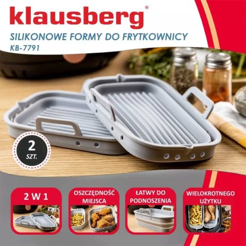 WKŁAD SILIKONOWY DO FRYTOWNICY PROSTOKĄTNY KLAUSBERG KB-7791 2 szt. WKŁAD SILIKONOWY DO FRYTOWNICY PROSTOKĄTNY KLAUSBERG KB-7791 2 szt.