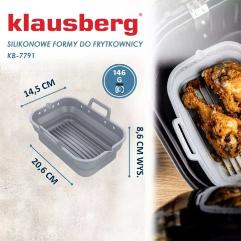 WKŁAD SILIKONOWY DO FRYTOWNICY PROSTOKĄTNY KLAUSBERG KB-7791 2 szt. WKŁAD SILIKONOWY DO FRYTOWNICY PROSTOKĄTNY KLAUSBERG KB-7791 2 szt.