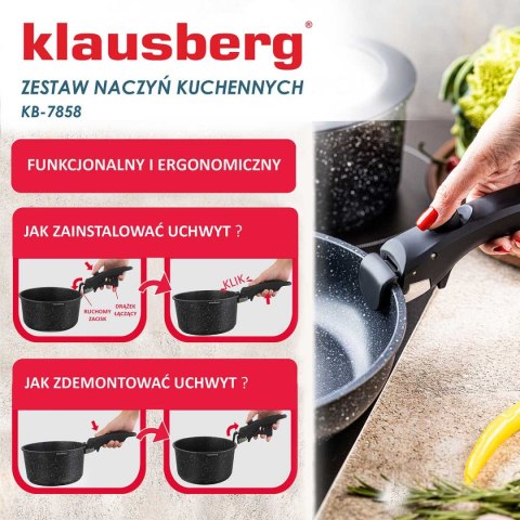ZESTAW 5 ELEM. GARNKÓW MARMURKOWYCH KLAUSBERG KB-7858 ZESTAW 5 ELEM. GARNKÓW MARMURKOWYCH KLAUSBERG KB-7858