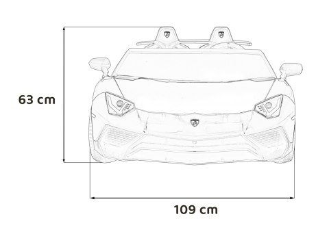 Pojazd Lamborghini Aventador SV Niebieski Pojazd Lamborghini Aventador SV Niebieski