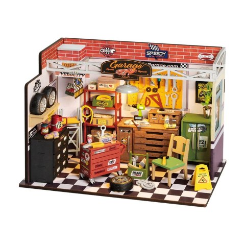 ROBOTIME Składany Drewniany Model Puzzle 3D - Warsztat Samochodowy ROBOTIME Składany Drewniany Model Puzzle 3D - Warsztat Samochodowy