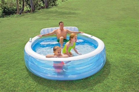 Basen ogrodowy z siedzeniami 229x218cm Intex 57190 Basen ogrodowy z siedzeniami 229x218cm Intex 57190