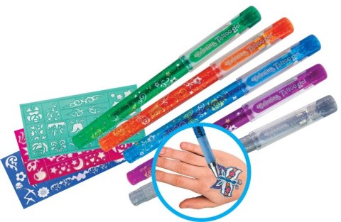 Colorino creative zestaw 10 szt kredek do malowania twarzy 5 szt tatoo gel Colorino creative zestaw 10 szt kredek do malowania twarzy 5 szt tatoo gel