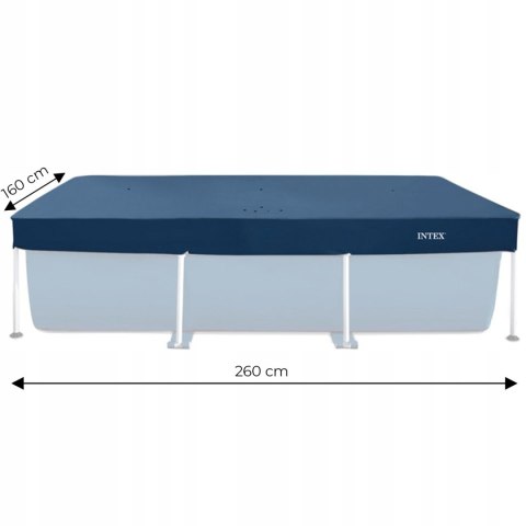Pokrywa plandeka mata do basenu stelażowego 2,6x1,6m Intex 28036 Pokrywa plandeka mata do basenu stelażowego 2,6x1,6m Intex 28036