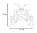 Quad McLaren Racing MCL 35 dla dzieci Szary + Pilot + Wolny Start + EVA + Audio LED