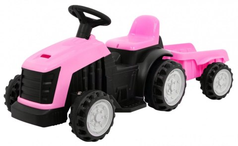 Traktor z Przyczepą Różowy Traktor z Przyczepą Różowy