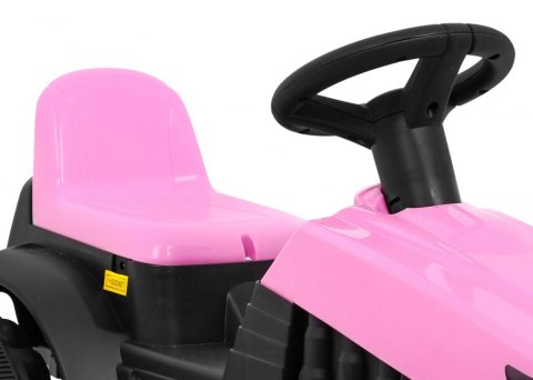 Traktor z Przyczepą Różowy Traktor z Przyczepą Różowy